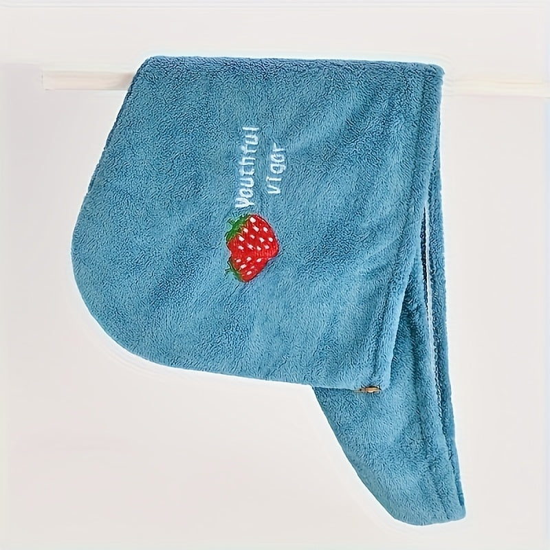 The Must-have Towel for Goddesses - a Soft Headscarf-style Towel with a Snap Fastening Device, Featuring Excellent Water Absorption Properties