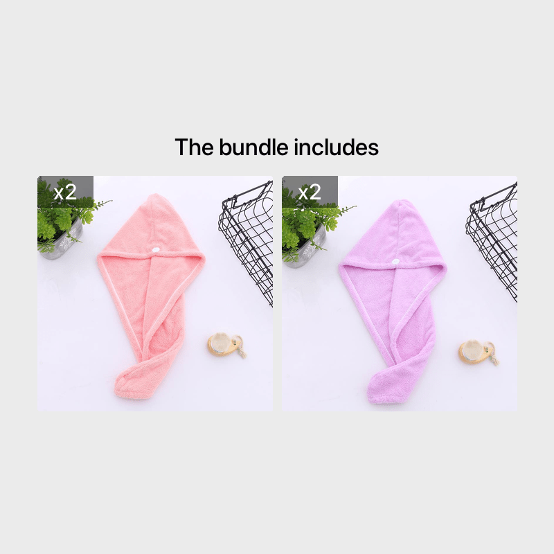 1pc Hair Towel with Button, Super Absorbent Hair Towel Wrap for Curly Hair, Fast Drying Hair Wraps for Women, Anti Frizz Microfiber Towel