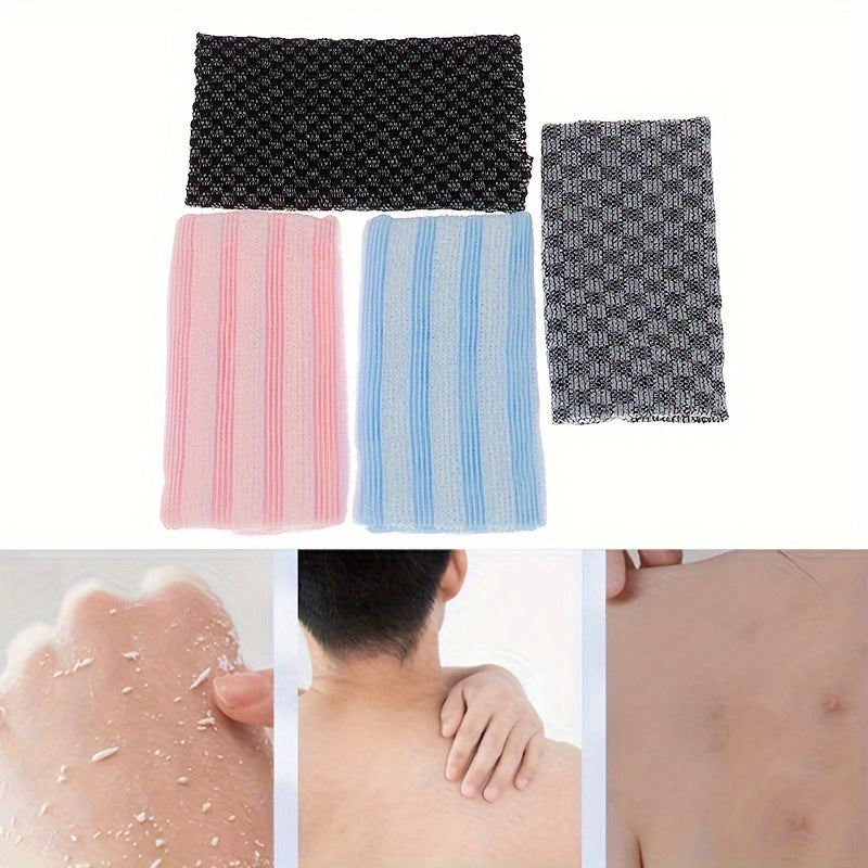 Japanese-style Exfoliating Bath Towel, Bath Brush, Back Scrubber, Exfoliating Scrub Sponge, Daily Care Towel for Men and Women, Bathroom Accessories
