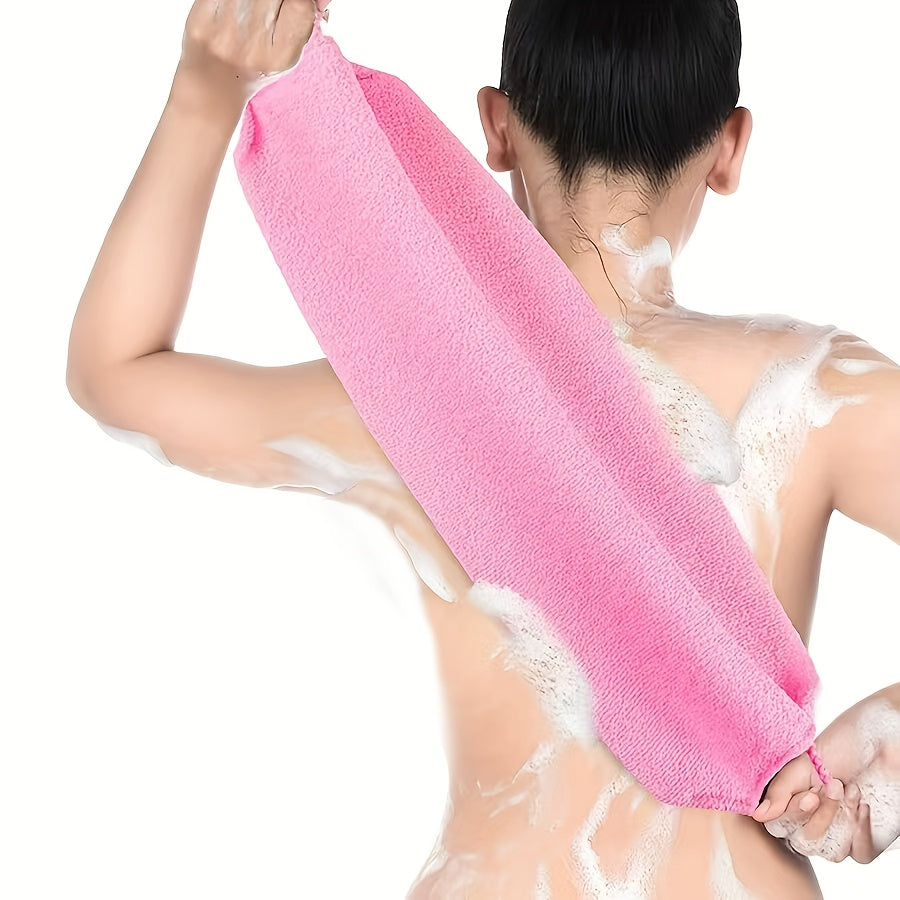 Long Strip Back Scrubber, Strong Exfoliating Back Scrub Towel for Home Use, Single Pack/Four-Pack