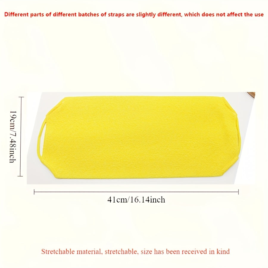 Long Strip Back Scrubber, Strong Exfoliating Back Scrub Towel for Home Use, Single Pack/Four-Pack