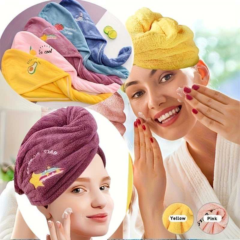 The Must-have Towel for Goddesses - a Soft Headscarf-style Towel with a Snap Fastening Device, Featuring Excellent Water Absorption Properties