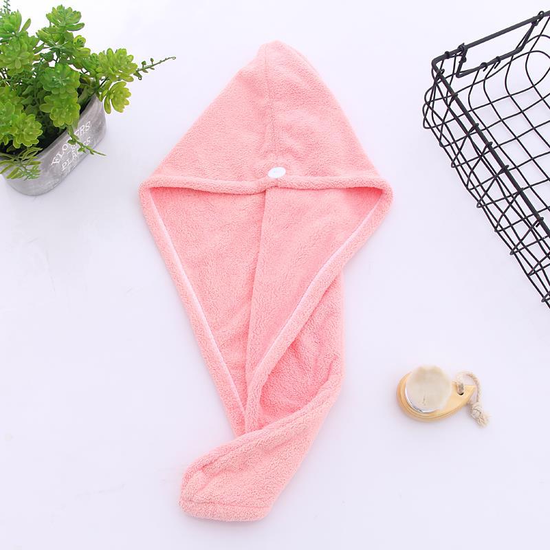 1pc Hair Towel with Button, Super Absorbent Hair Towel Wrap for Curly Hair, Fast Drying Hair Wraps for Women, Anti Frizz Microfiber Towel