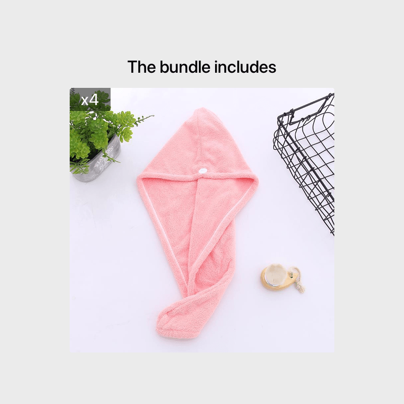 1pc Hair Towel with Button, Super Absorbent Hair Towel Wrap for Curly Hair, Fast Drying Hair Wraps for Women, Anti Frizz Microfiber Towel